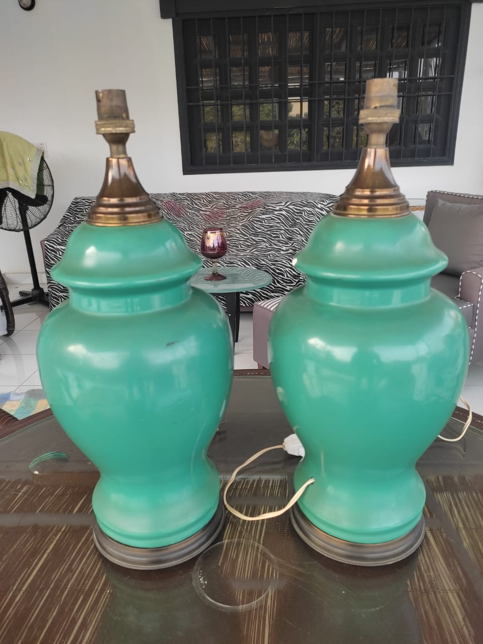 WhatsApp Image 2025-01-05 at 5.01.50 PM-0e1fbdb4 Vintage Pair of Turquoise Lamps-SoUnique.PK
